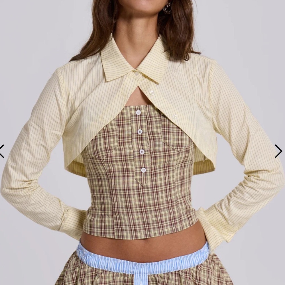 Jaded London Striped Shrug